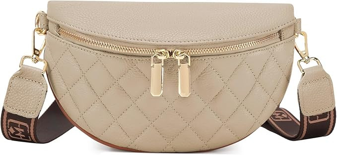 Eslcorri Small Crossbody Sling Bag for Women Trendy - Fanny Packs Leather Chest Belt Bum Bag Anti... | Amazon (US)