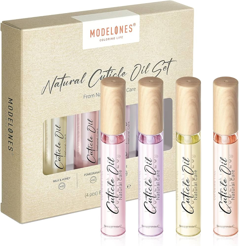 modelones Cuticle Oil,4Pcs Nail Cuticle Oil Pen for nails with Vitamins Professional Manicure Cut... | Amazon (US)