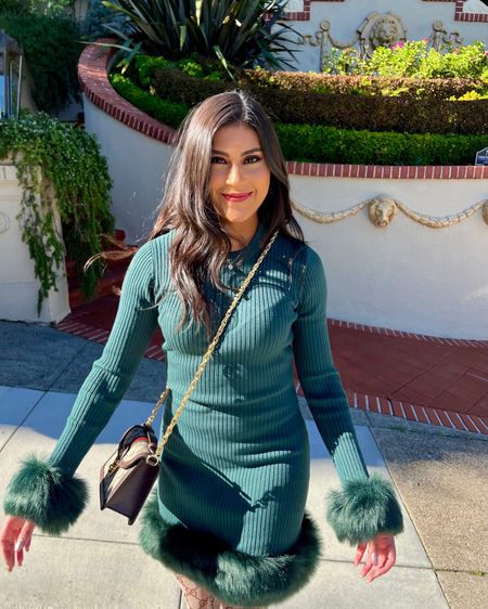 The only thing better than a cute sweater dress is faux fur trim 😍 is a cute sweater 👗 with faux fur trim that comes in 3 colors! Swipe ⬅️ to see it styled 4 different ways! 

#LTKHoliday #LTKCyberWeek