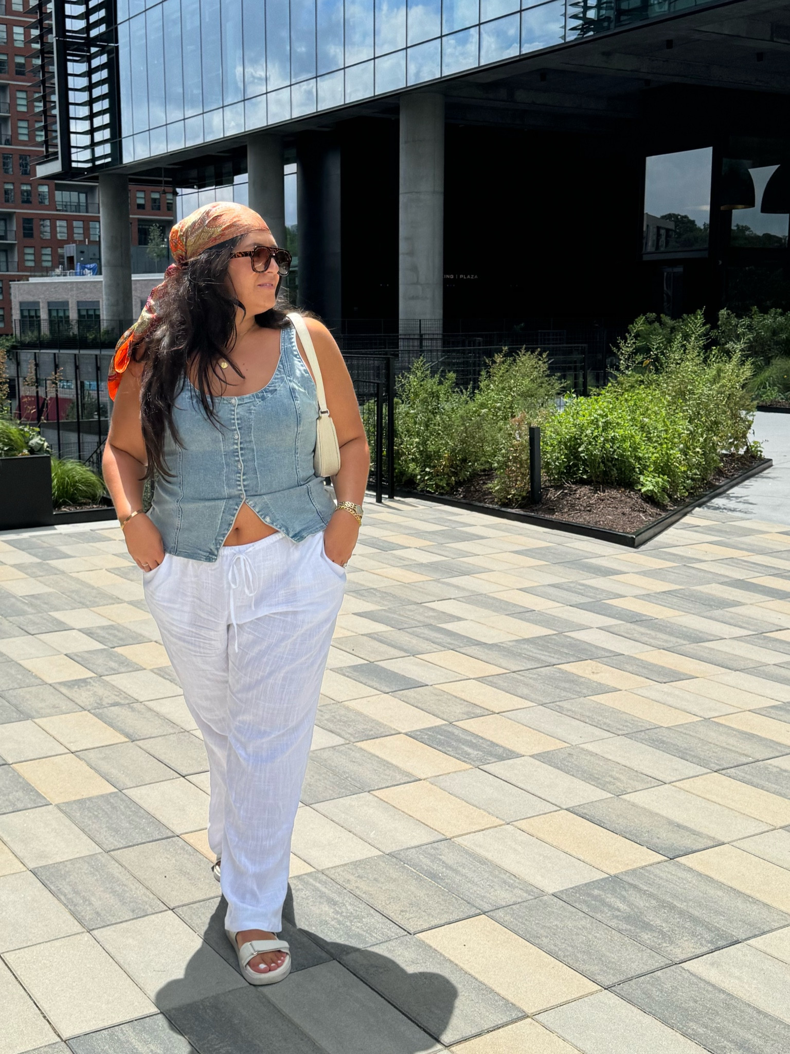 Living in these pants all summer and loving this Free People top 

Curvy summer outfit, country concert, plus size style summer fit white pants white linen pants 

#LTKPlusSize #LTKStyleTip #LTKMidsize