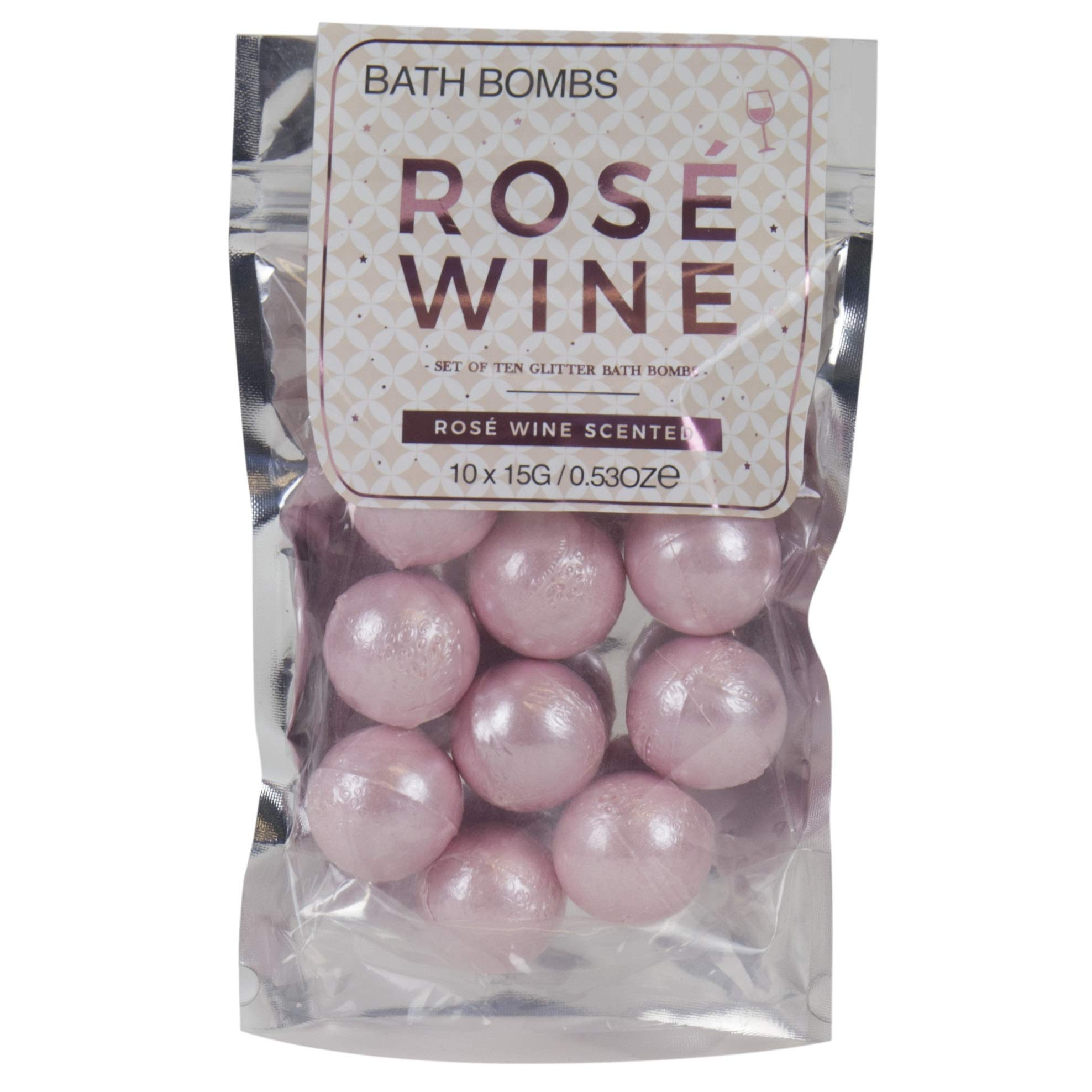 Gift Republic Rosé Scented Bath Bombs Pink Sparkly Mini Bath Fizzies Pampering Gift for Women Mo... | Amazon (US)