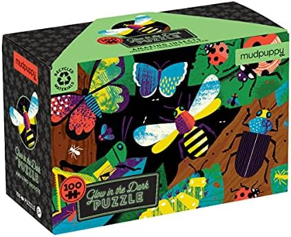 Mudpuppy Amazing Insects Glow in The Dark Puzzle, 100 Pieces, 18”x12” – Ages 5+ - Colorful ... | Amazon (US)