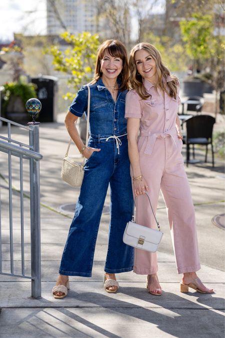 The perfect one & done outfit for spring and summer! Our Paige jumpsuits are stylish and so comfortable for work, graduations, showers, going out, or whatever! Wearing size 2. Denim jumpsuits, pink jumpsuit, work outfit

#LTKWorkwear #LTKOver40 #LTKStyleTip