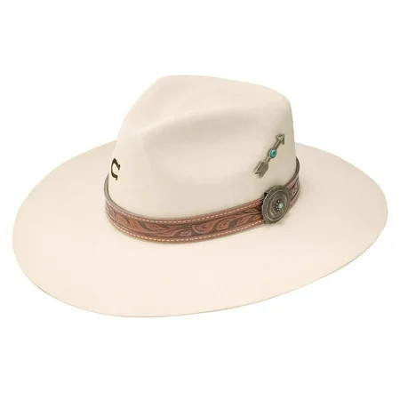 Charlie 1 Horse Hats Womens CWWTSN-403628 C1H White Sands 3 3/4` Brim Felt Fashion Hat M Ivory | Walmart (US)
