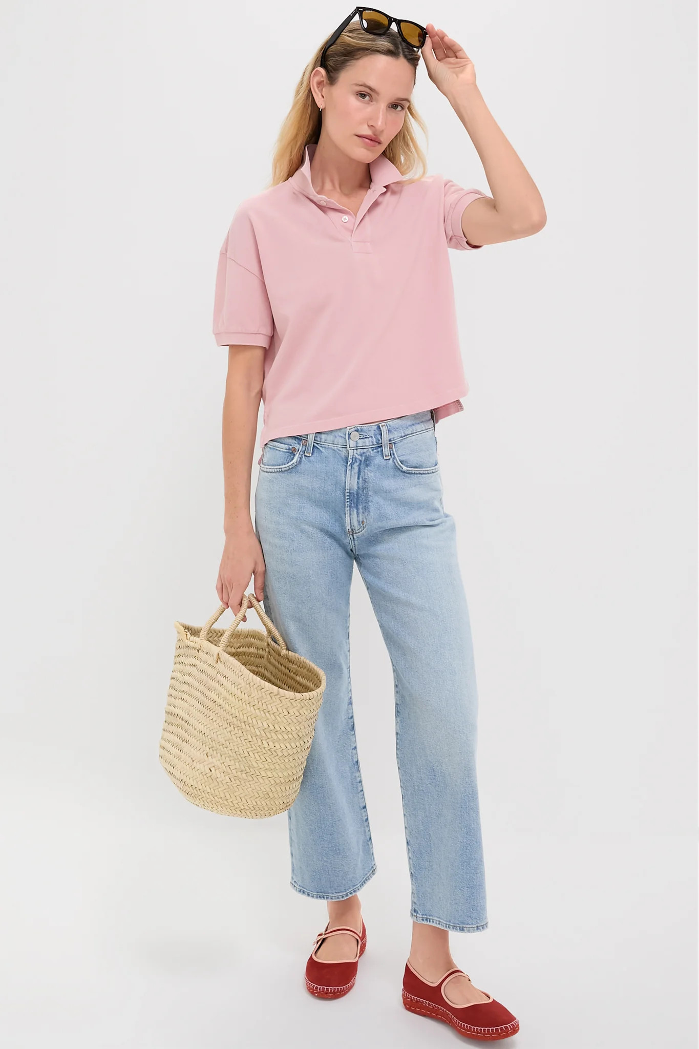 Pink Pique Holmes Boyfriend Polo | Tuckernuck (US)