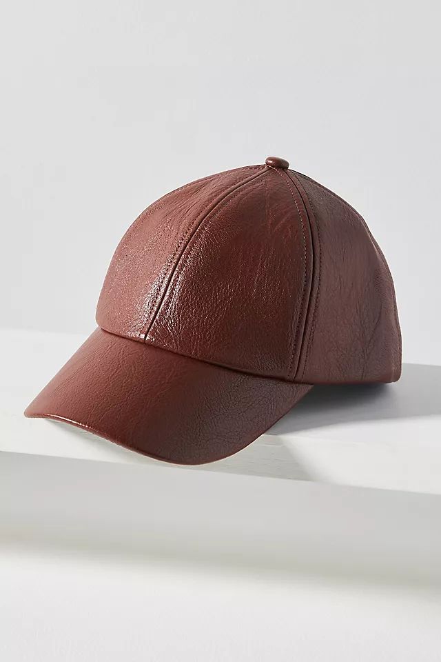 Faux Leather Baseball Cap | Anthropologie (US)