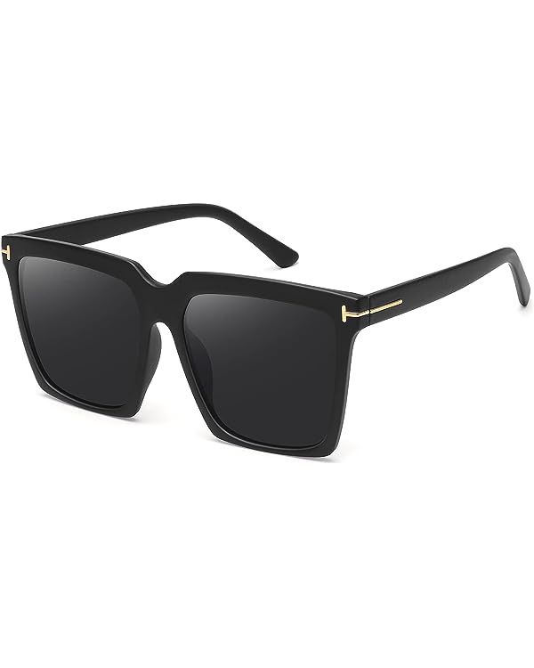 STORYCOAST Oversized Square Sunglasses Womens Retro Shades Luxury Big Sun Glasses UV400 Protectio... | Amazon (US)