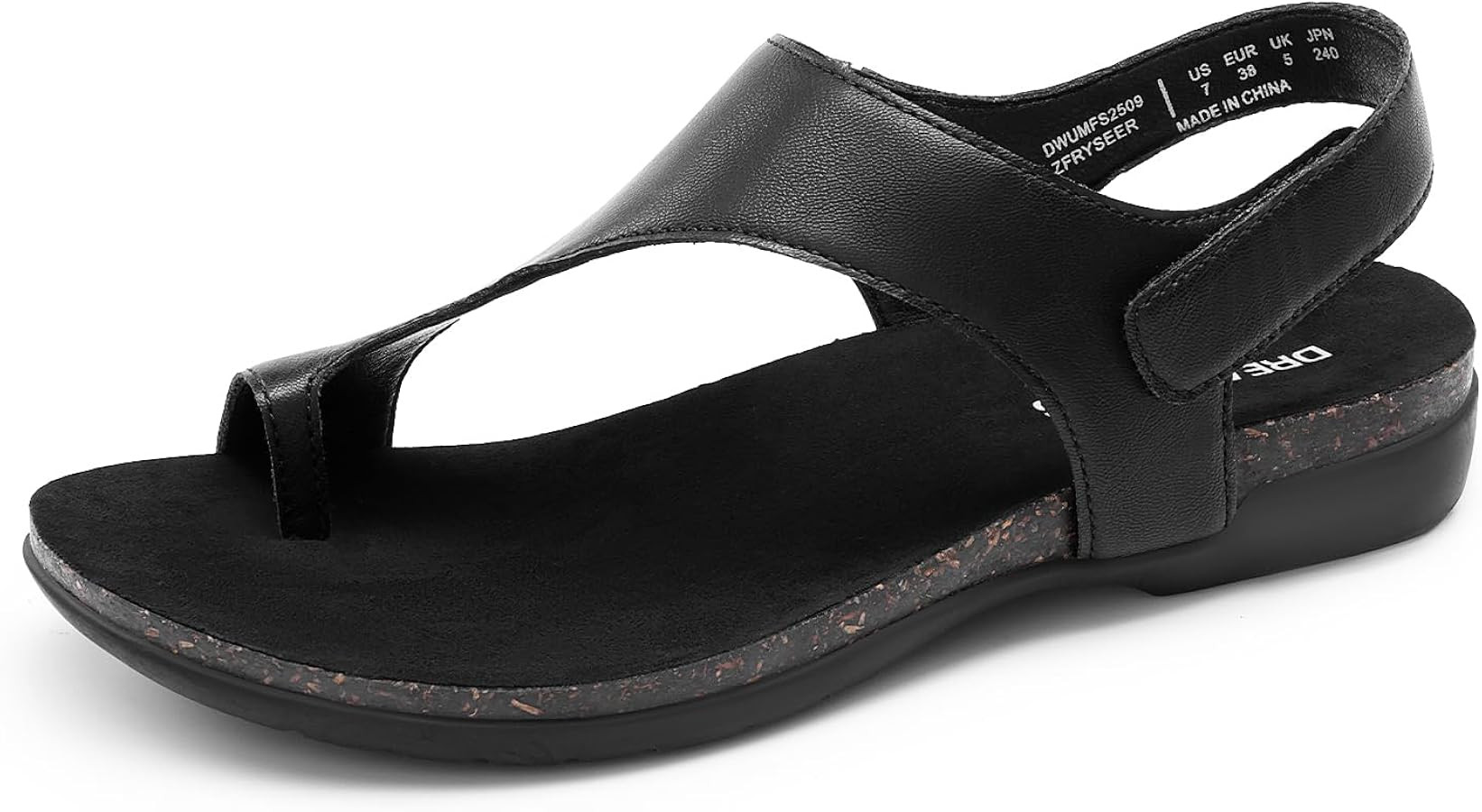 DREAM PAIRS Women's Comfortable Cork Footbed Arch Support Sandals Casual to Dressy Thong Walking ... | Amazon (US)