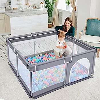 TODALE Baby Playpen for Toddler, Large Baby Playard, Indoor & Outdoor Kids Activity Center with A... | Amazon (US)