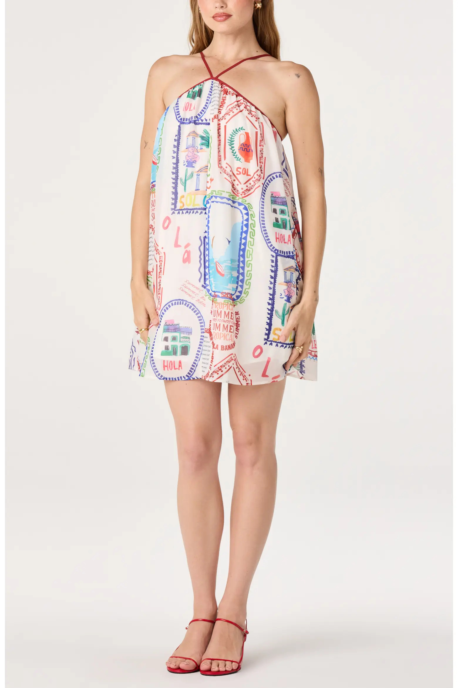 Marcela Stamp Print Minidress (Women) | Nordstrom | Nordstrom