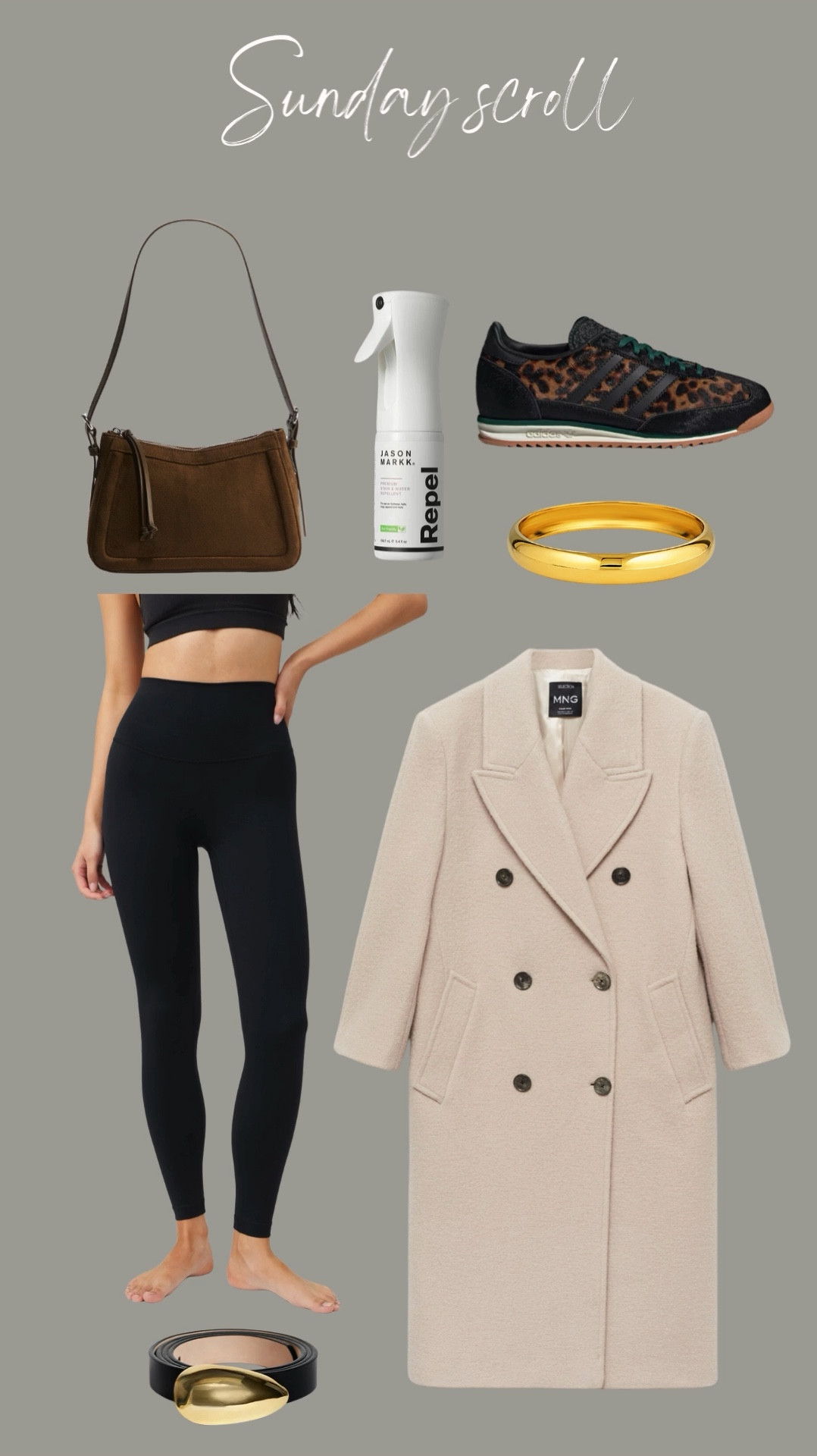 Sunday scroll - see what’s caught my eye whilst browsing online 

05.01.25, the first one of 2025 ✨ 

Black leggings, adidas trainers, gold bangle, tailored coat, tan bag, suede protector, leather belt 

#LTKuk #LTKeurope