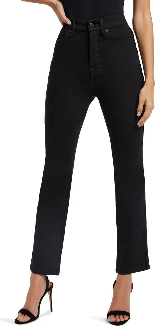 Good American Good Curve High Waist Straight Leg Jeans | Nordstrom | Nordstrom