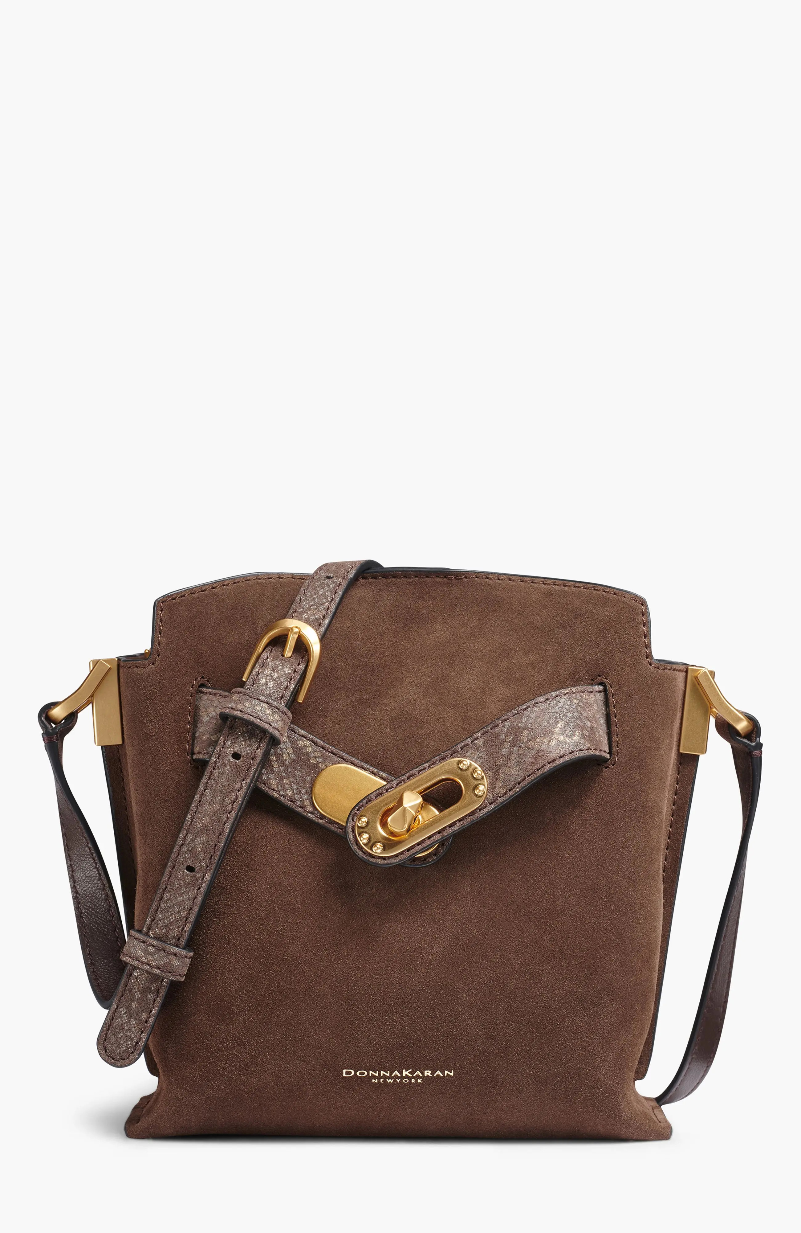 Donna Karan New York Bridgehampton Python Suede Small Crossbody (Women) | Nordstrom | Nordstrom