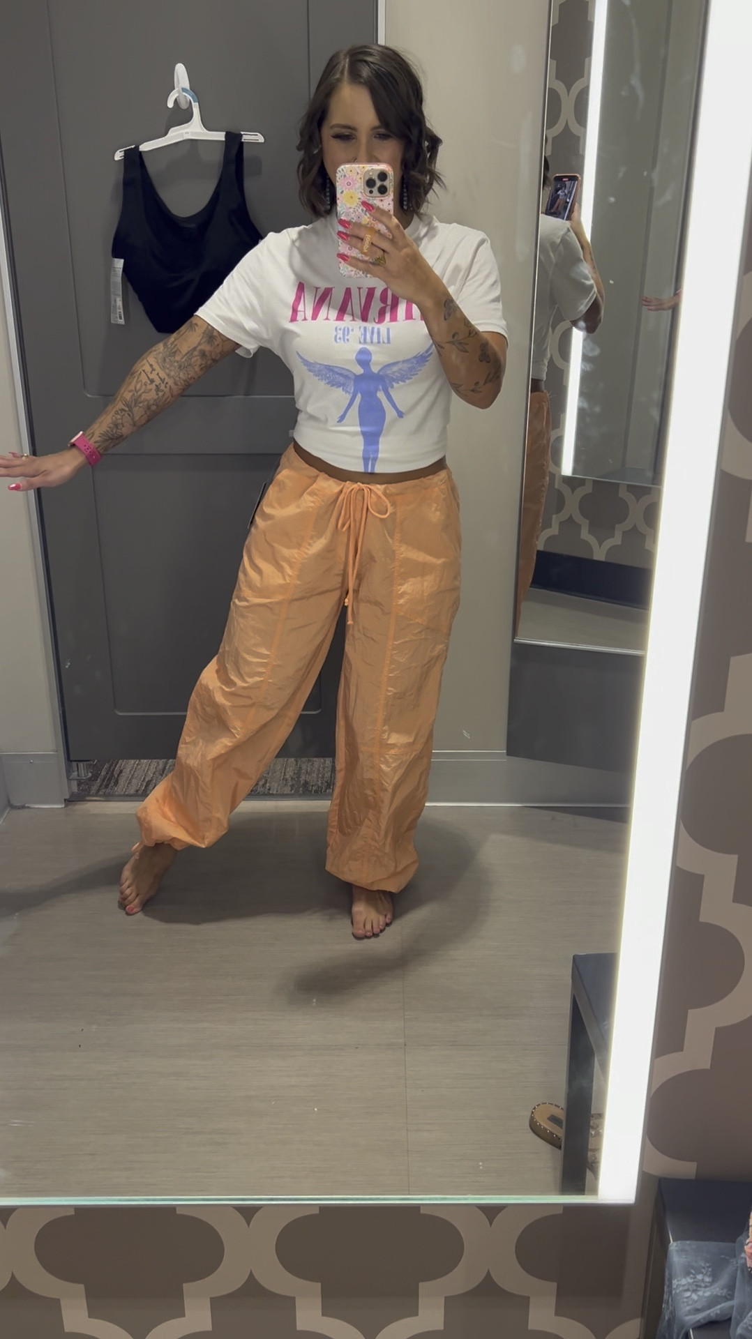 The cutest parachute pants and they are giving 90s vibes. So comfy and I’m wearing a small. Comes in other colors  

#LTKHalloween #LTKSeasonal #LTKFindsUnder50