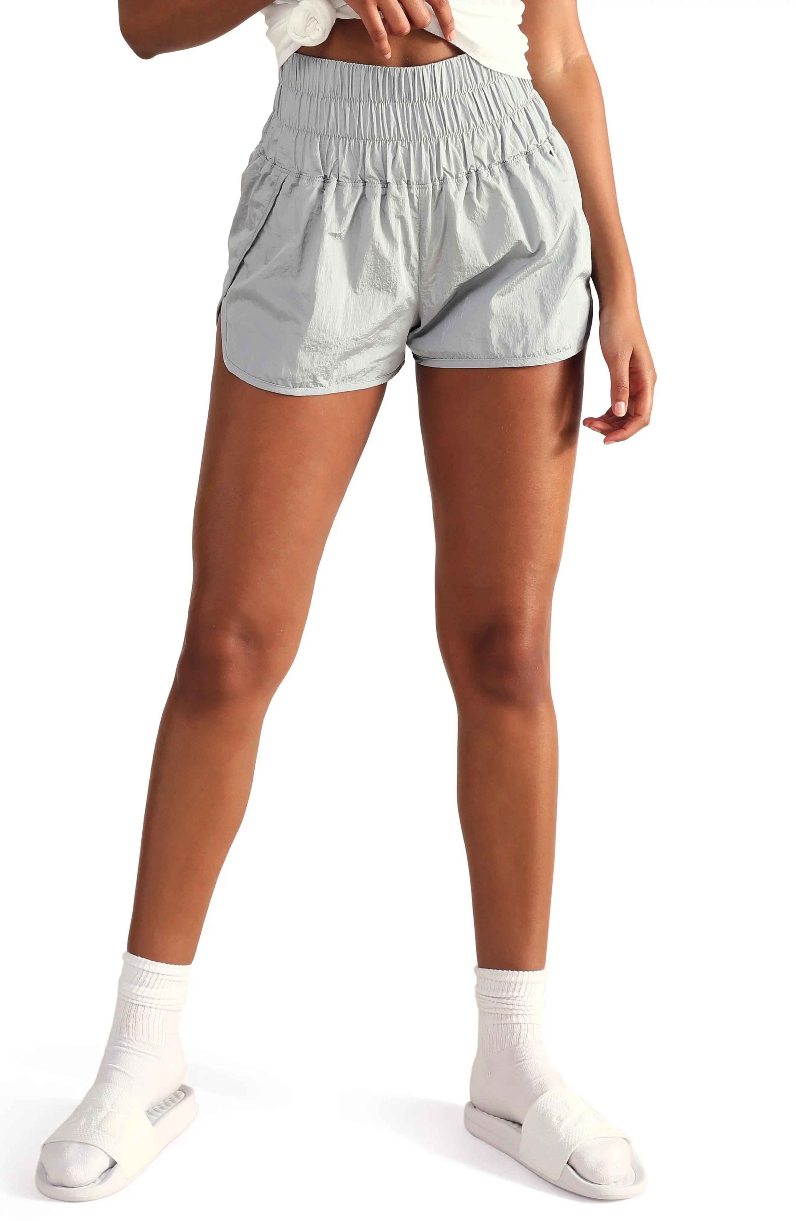Free People FP Movement The Way Home Shorts in Arctic Mist at Nordstrom, Size Small | Nordstrom