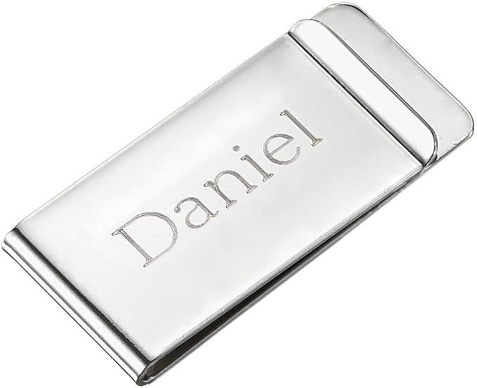 Visol Personalized Stainless Steel Money Clip with Custom Engraving | Amazon (US)