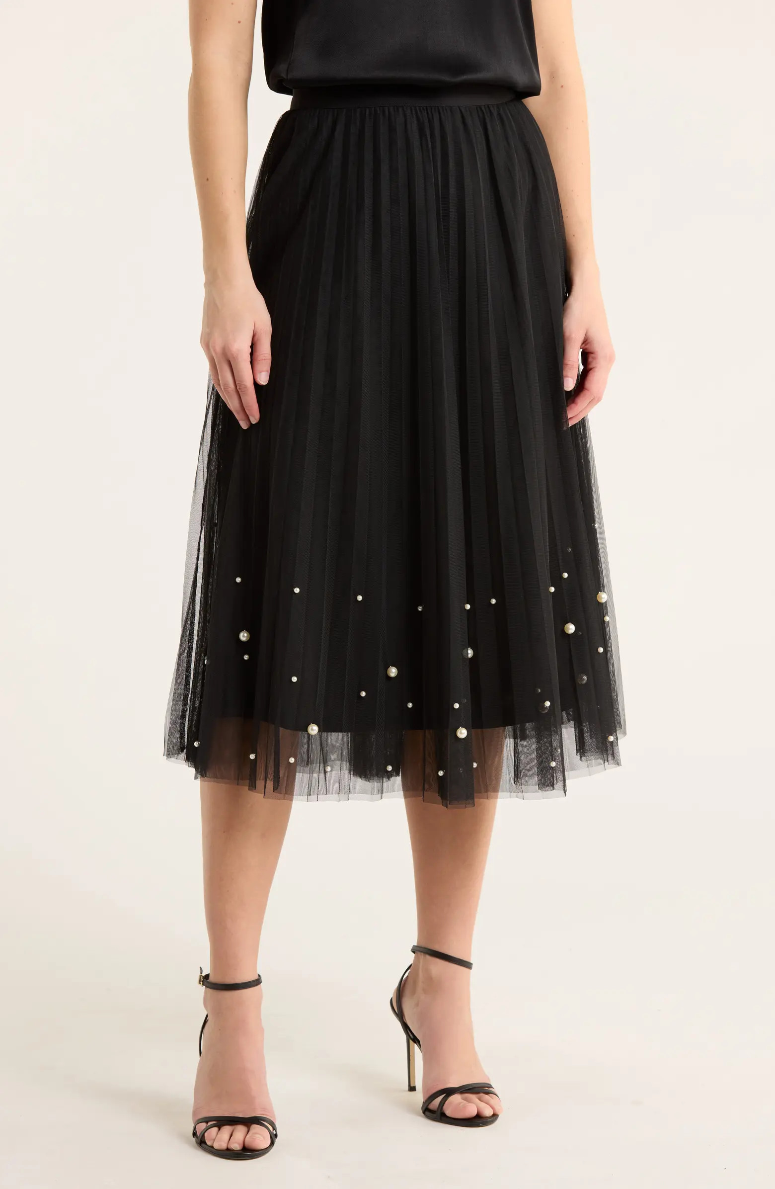 DR2 by Daniel Rainn Imitation Pearl Tulle Skirt | Nordstromrack | Nordstrom Rack