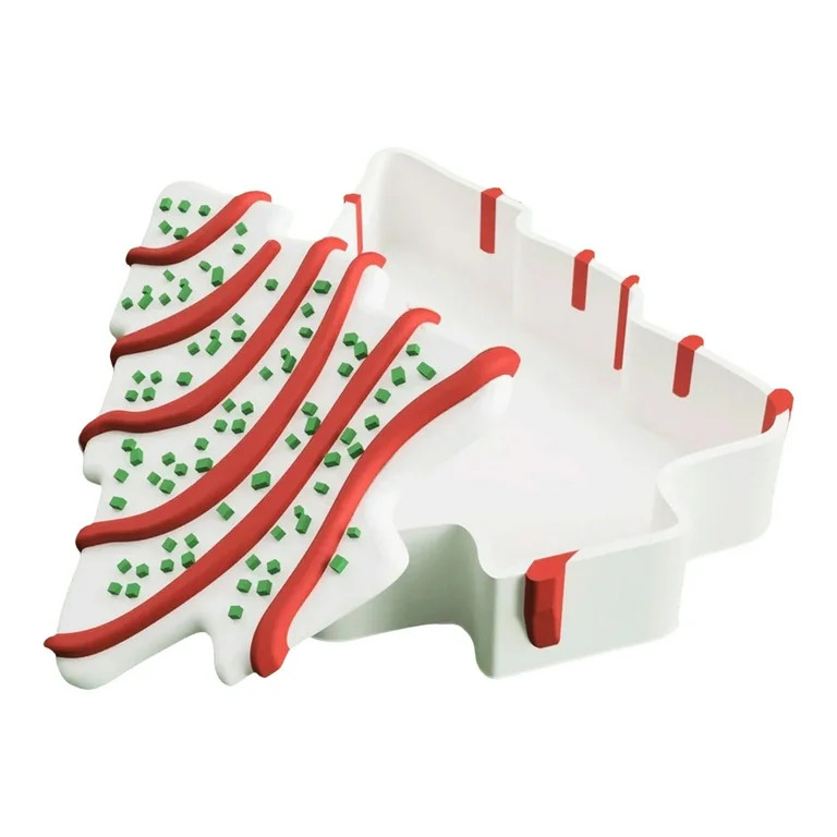 Sylvtty Christmas Tree Box Tree Shape Cake Storage Box Resin Food Storage Container Candy Snack O... | Walmart (US)