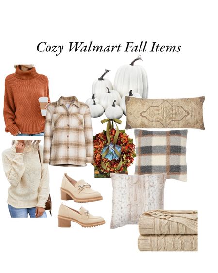 #walmartpartner #walmartfashion #walmartfinds Fall decor. Neutral fall decor. Fall outfit. Casual outfit. Walmart fashion. Home decor. Fall pillows. Neutral pillows. Look for less. Fall shoes. Trending fall fashion. Shacket 

#LTKunder50 #LTKhome #LTKover40