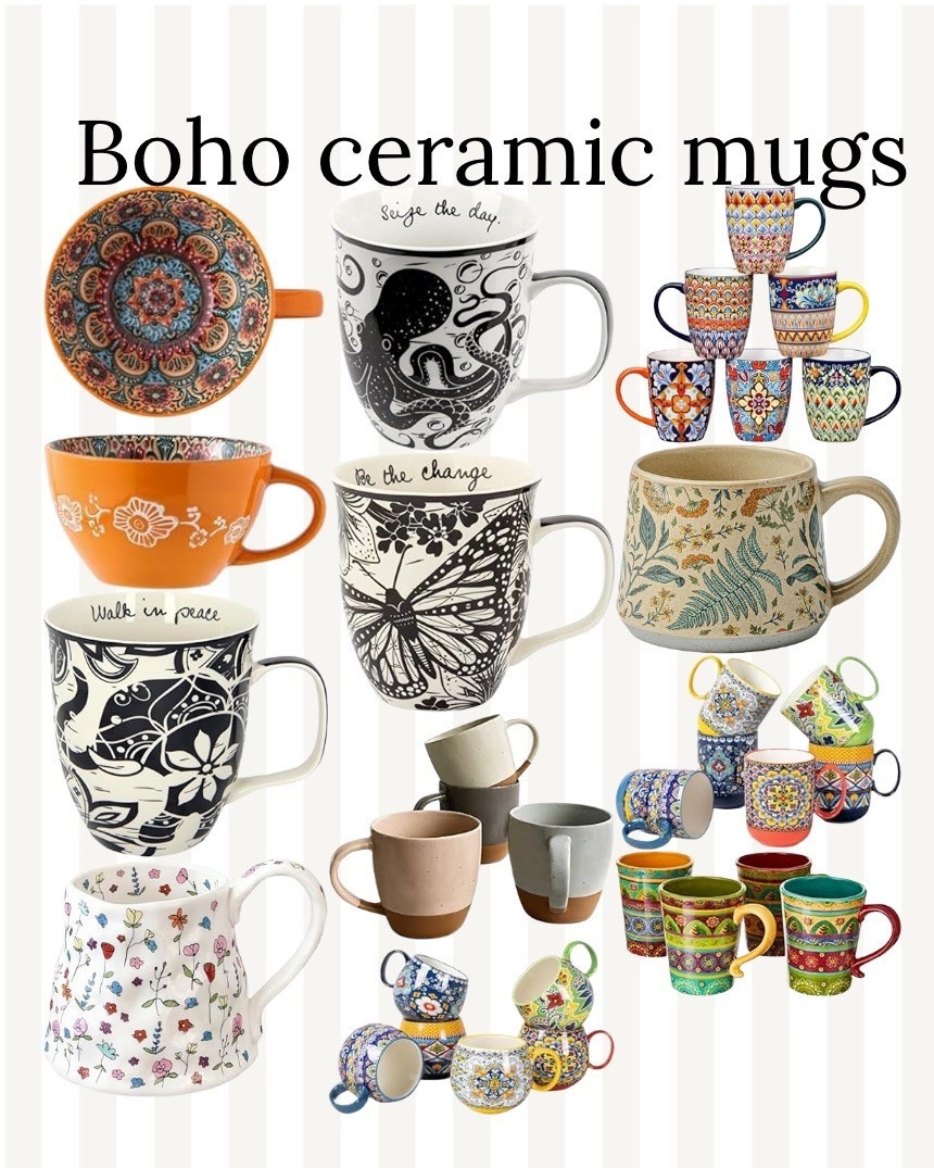Boho ceramic mugs

#LTKHome #LTKFindsUnder50 #LTKmomlife
