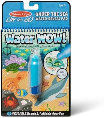 Melissa & Doug On The Go Water Wow! Mess Free Coloring Book, Reusable Water-Reveal Activity Pad, ... | Amazon (US)