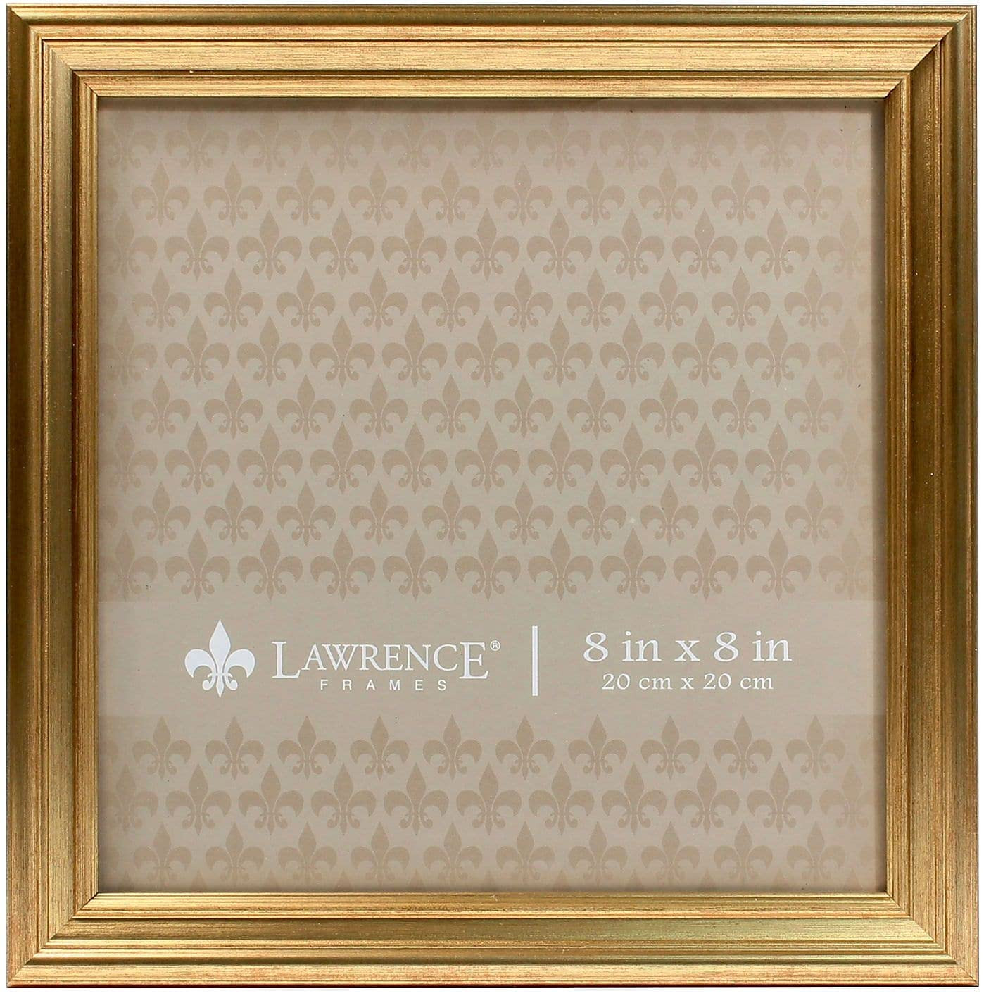 Lawrence Frames 536288 8x8 Sutter Burnished Gold Picture Frame | Amazon (US)