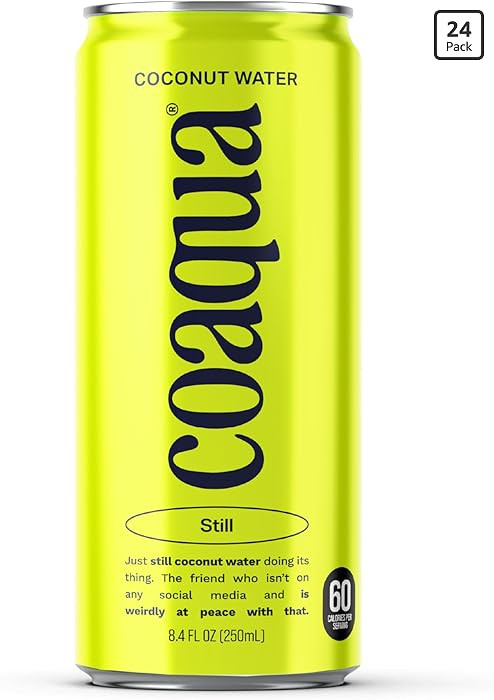 Coaqua Coconut Water, 24 Pack, Natural Electrolytes for Hydration, Naturally Sweet Electrolyte Dr... | Amazon (US)