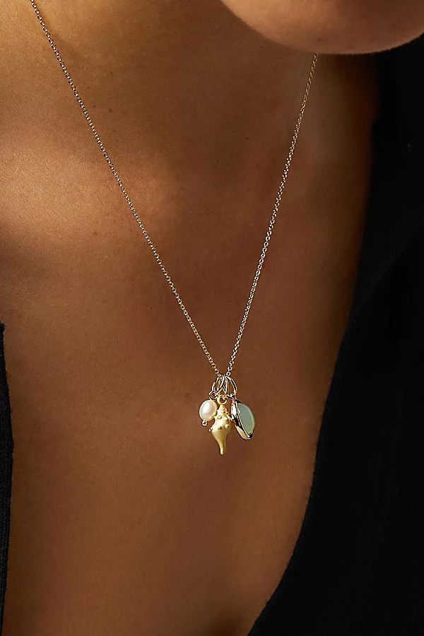 Ana Luisa Ocean Gold Charm Necklace in Gold, Women's at Urban Outfitters | Urban Outfitters (US and RoW)