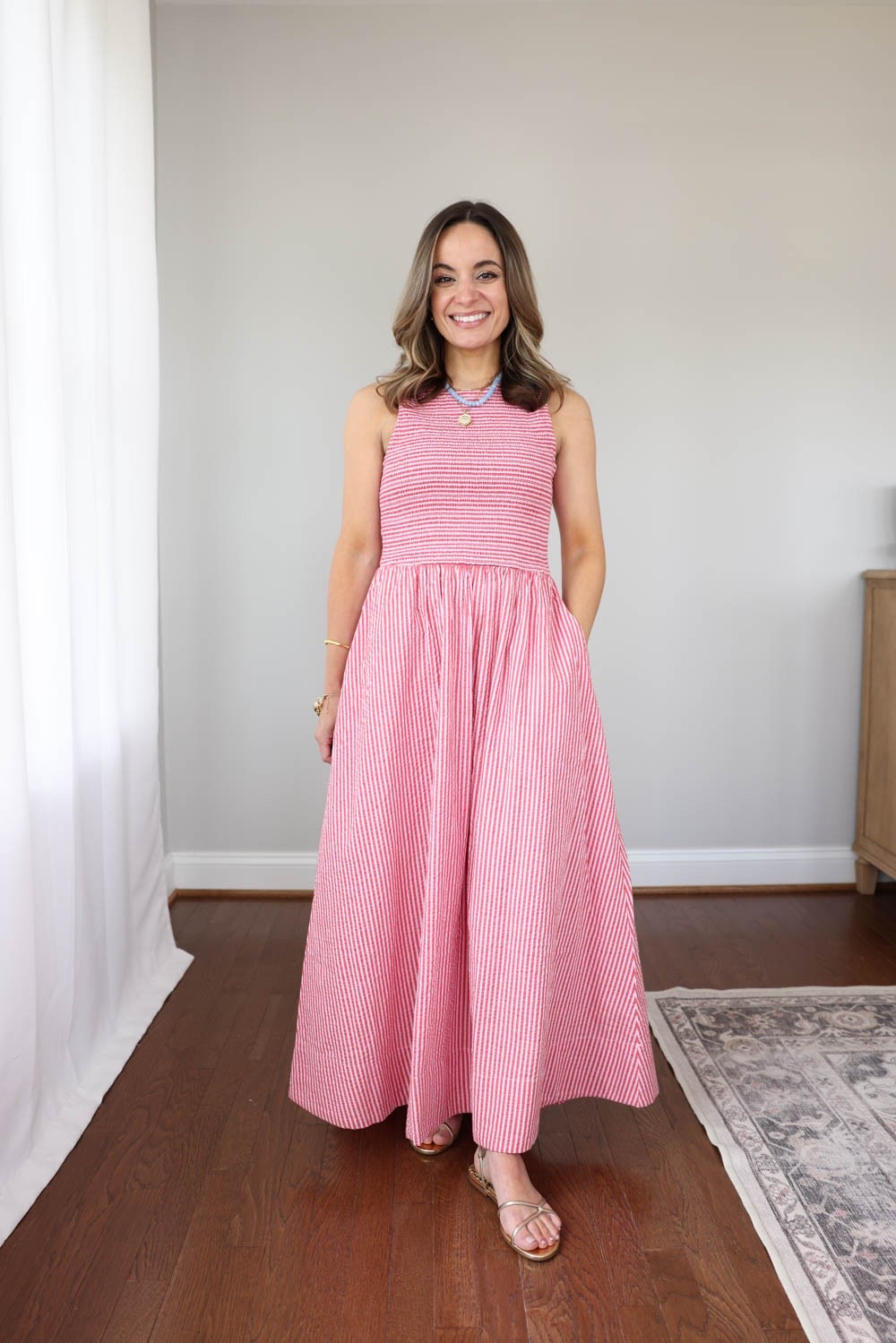A few dress ideas for Memorial Day Weekend and all summer long! 

Striped Dress (Marine Layer): xs 
Red Dress (Nordstrom): xxs 
Chambray Dress (Nordstrom): xxs 
Shoes (Sam Edelman): true to size 

My measurements for reference: I’m 4’10” and 105lbs. My bust, waist, and hip measurement is 32”, 24”, and 36”.