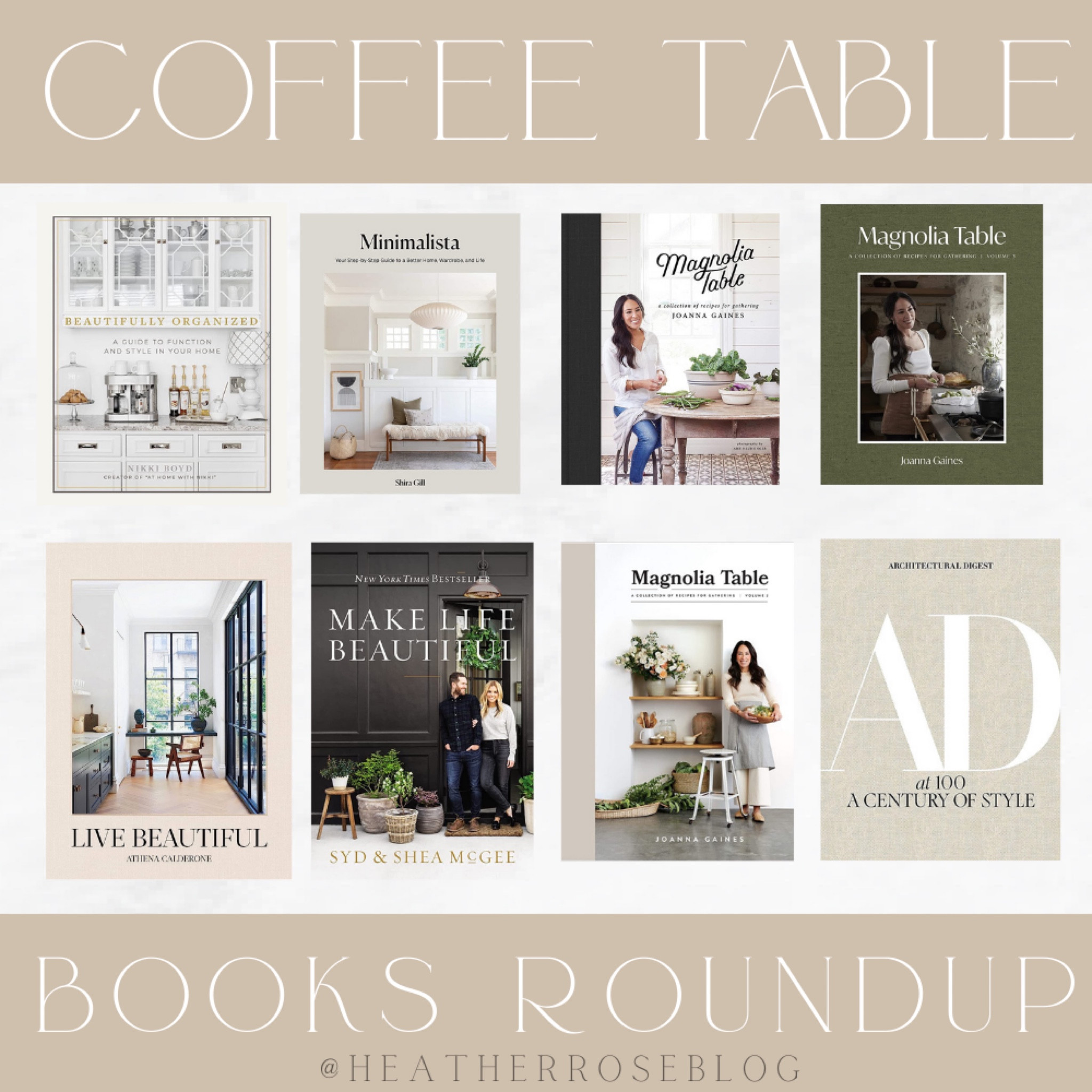 The easiest way to decorate a coffee table - BOOKS! Love these neutral books for coffee tables, entryway tables or even a nightstand! 

Home decor ideas, simple home decor, coffee table decor, book favorites, book decor, neutral home decor, Amazon finds, Amazon home 

#LTKhome #LTKstyletip #LTKunder50