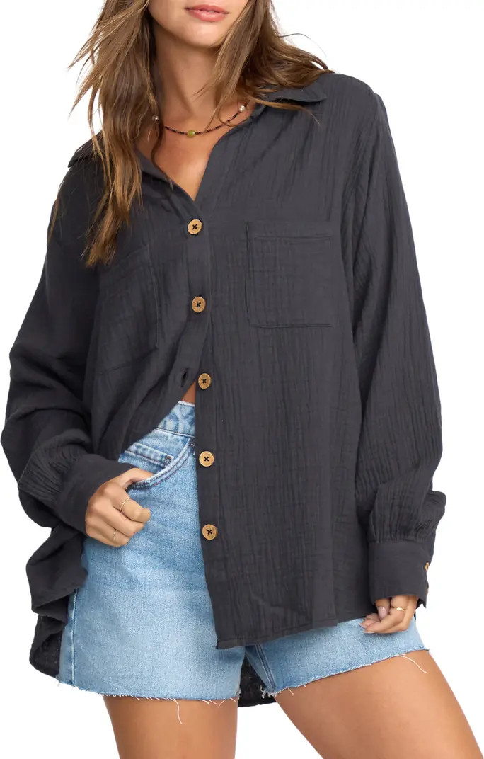 Swell Gauze Button-Up Shirt | Nordstrom