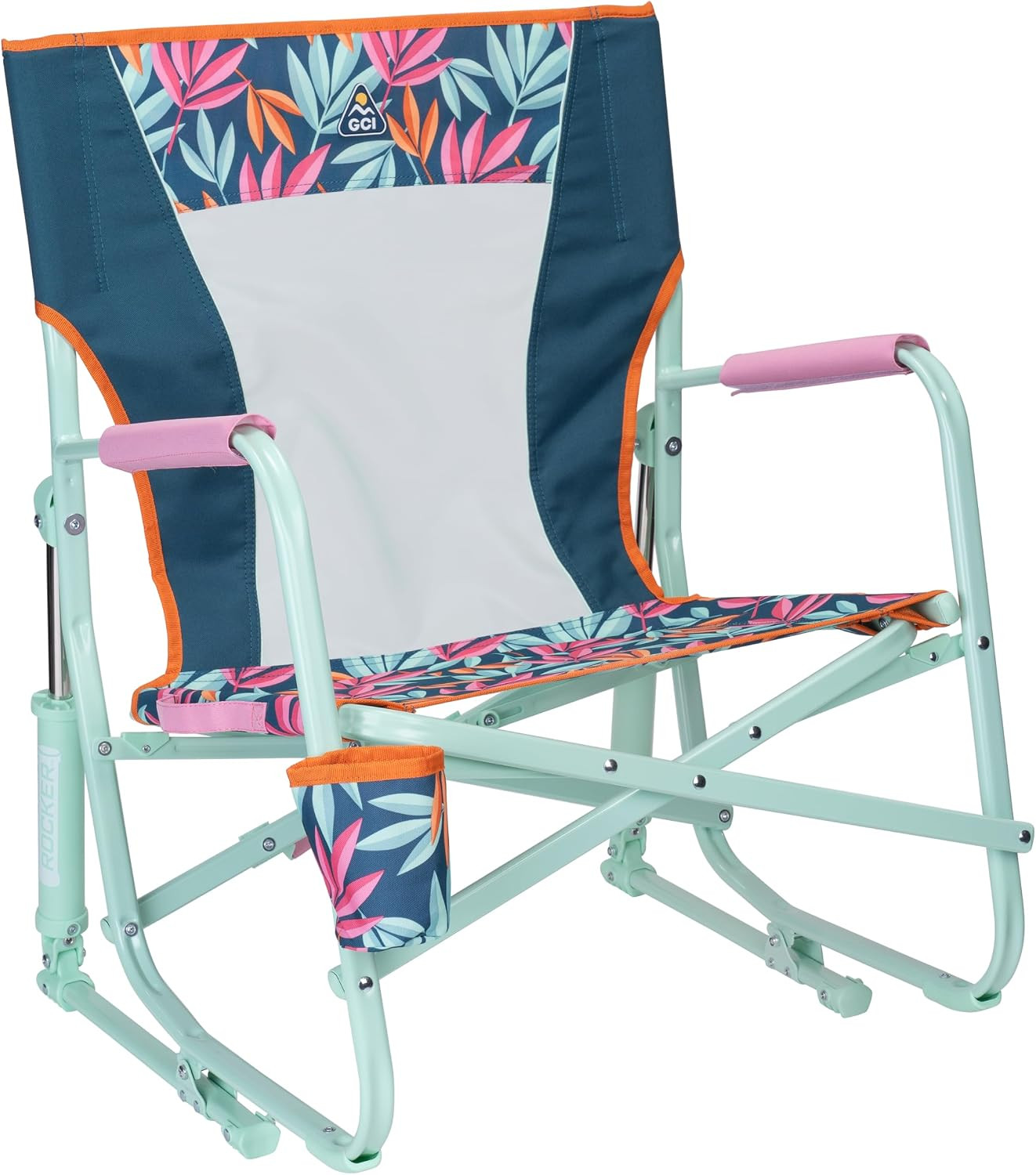 GCI Outdoor Beach Rocker | Folding Beach Chair & Portable Rocking Chair - Tropical Escape | Amazon (US)