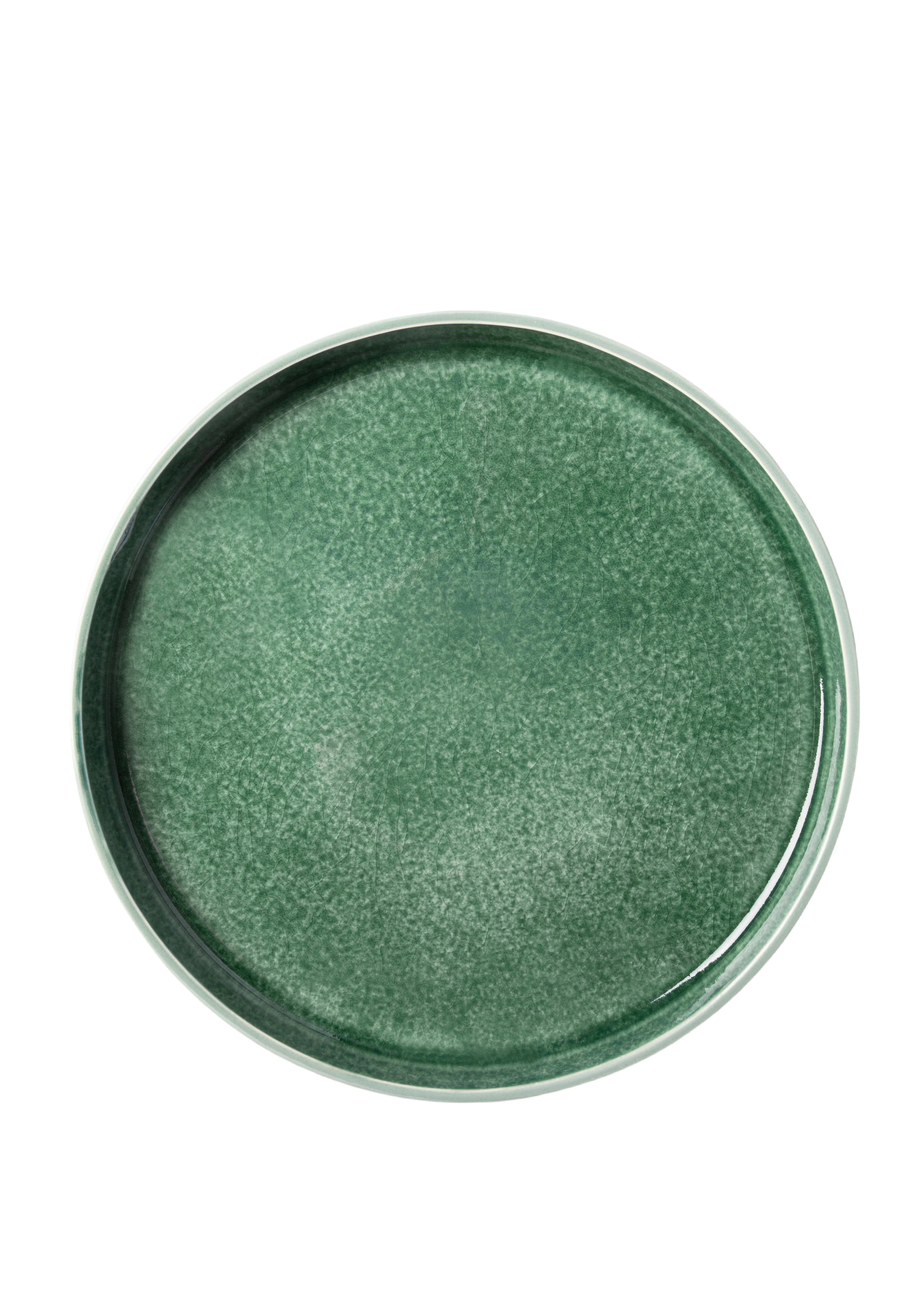 Better Homes & Gardens-Parker Green Stoneware Stackable Salad Plate | Walmart (US)