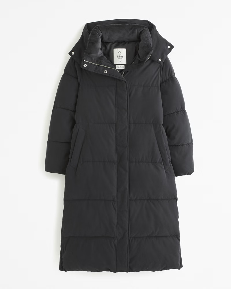 Abercrombie & Fitch Women's Long Ultra Puffer in Black - Size S | Abercrombie & Fitch (US)