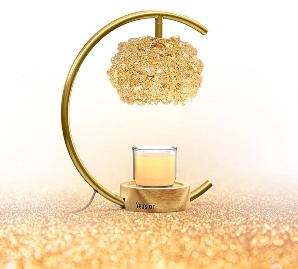 Gold Candle Warmer Lamp with timer and brightness control
Handcrafted Crystal＆Wooden Base, Luxurious Design,Home Decoration Electric Candle lamp(C-Shaped)

#LTKValentine #LTKdayinmylife