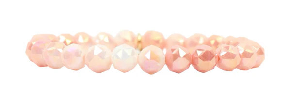 Stacker Stretch Bracelet - Coral Sparkle | Bourbon and Boweties