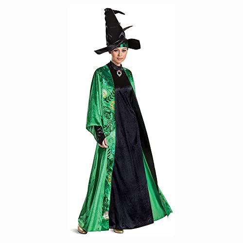 Disguise Womens Professor Mcgonagall Costume, Official Deluxe Harry Potter Wizarding World Dress And Hat Adult Sized, Multicolored, Plus 18-20 | Amazon (US)