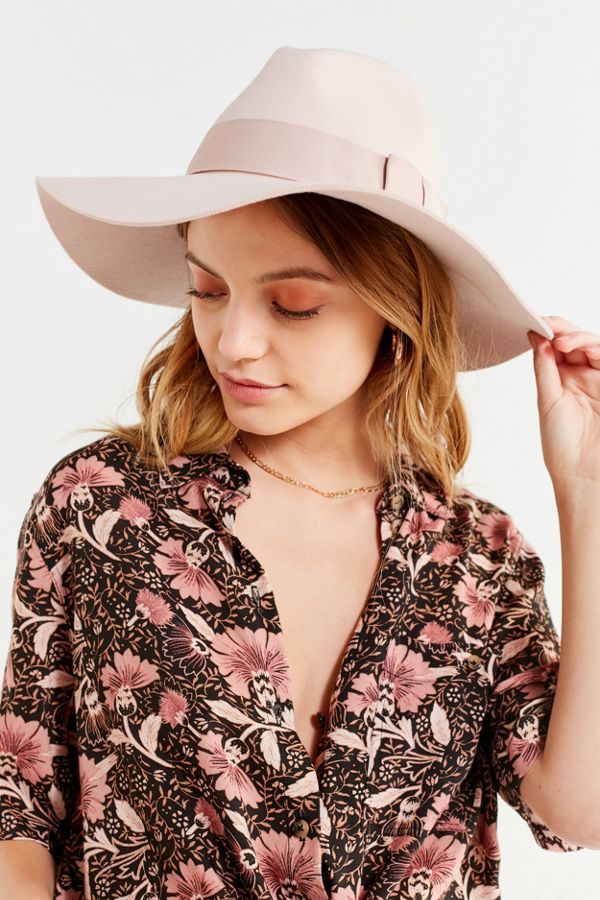 Brixton + UO Piper Floppy Pink Fedora | Urban Outfitters US