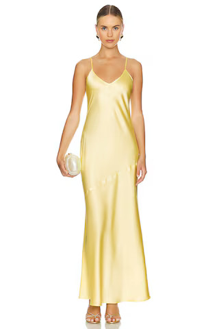 THE MODE x REVOLVE Silk Rosalie Dress in Yellow from Revolve.com | Revolve Clothing (Global)