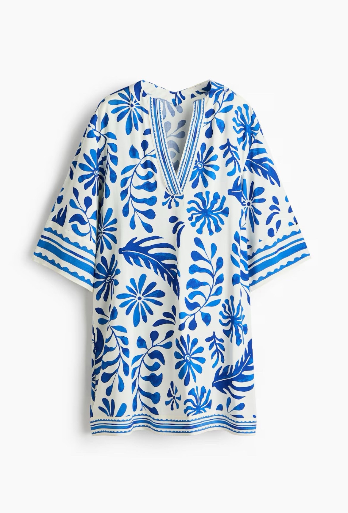 Blue and white patterned tunic dress 

#LTKSeasonal