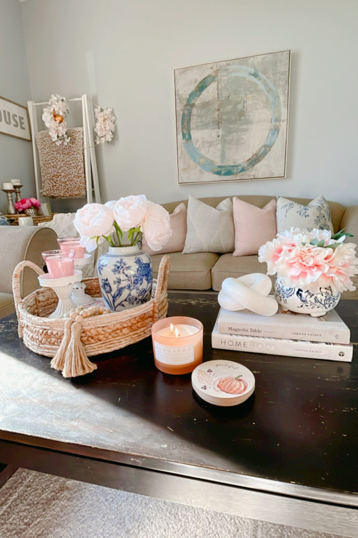 Living room decor, books, Amazon home, magnolia, rattan tray, wood decor, bead garland, coffee table decor, fall candle, sand and fog

#LTKhome #LTKSeasonal #LTKunder50