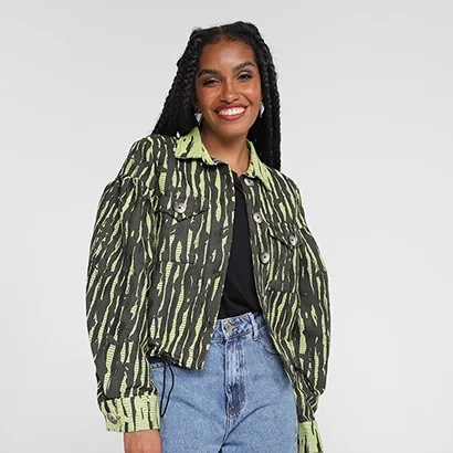 Jaqueta Forum Cropped Jacquard Feminina - Feminino | Zattini (BR)