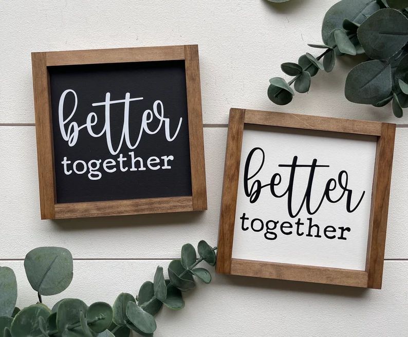 Better together sign / wooden sign | Etsy (US)