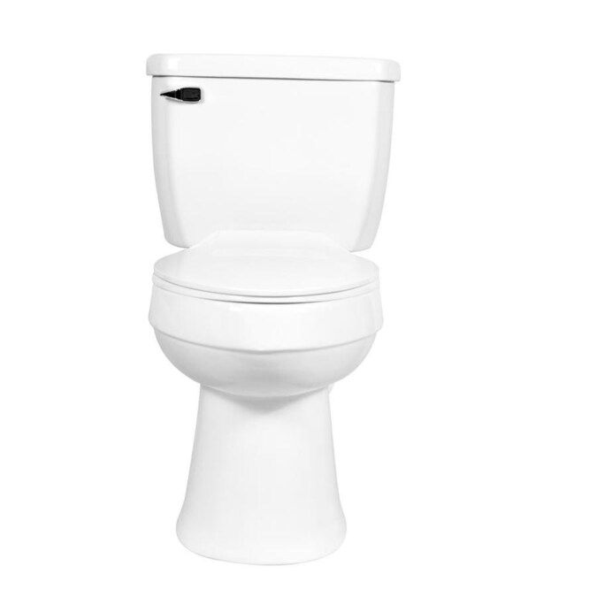 Henshaw White WaterSense Elongated Chair Height 2-Piece Toilet 12-in Rough-In Size (ADA Compliant... | Lowe's