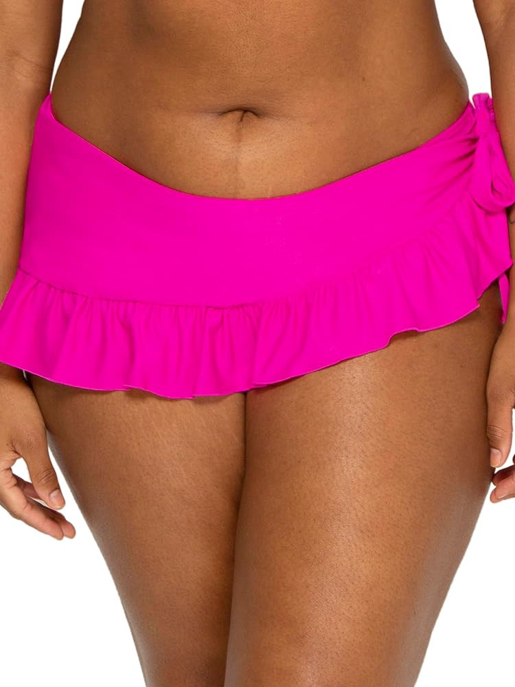 Smart & Sexy Women's Ruffled Side-tie Bikini Bottom Skirt | Amazon (US)