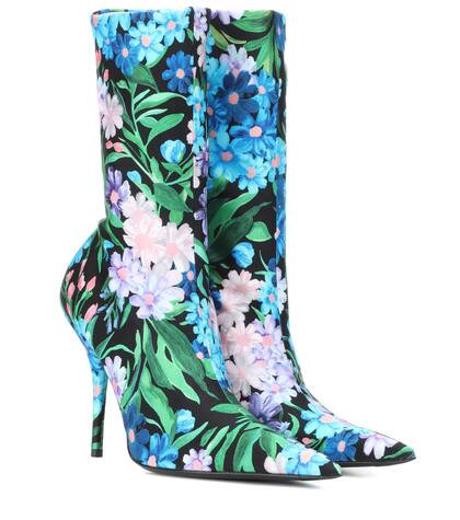 Knife floral-printed ankle boots | Mytheresa (US/CA)