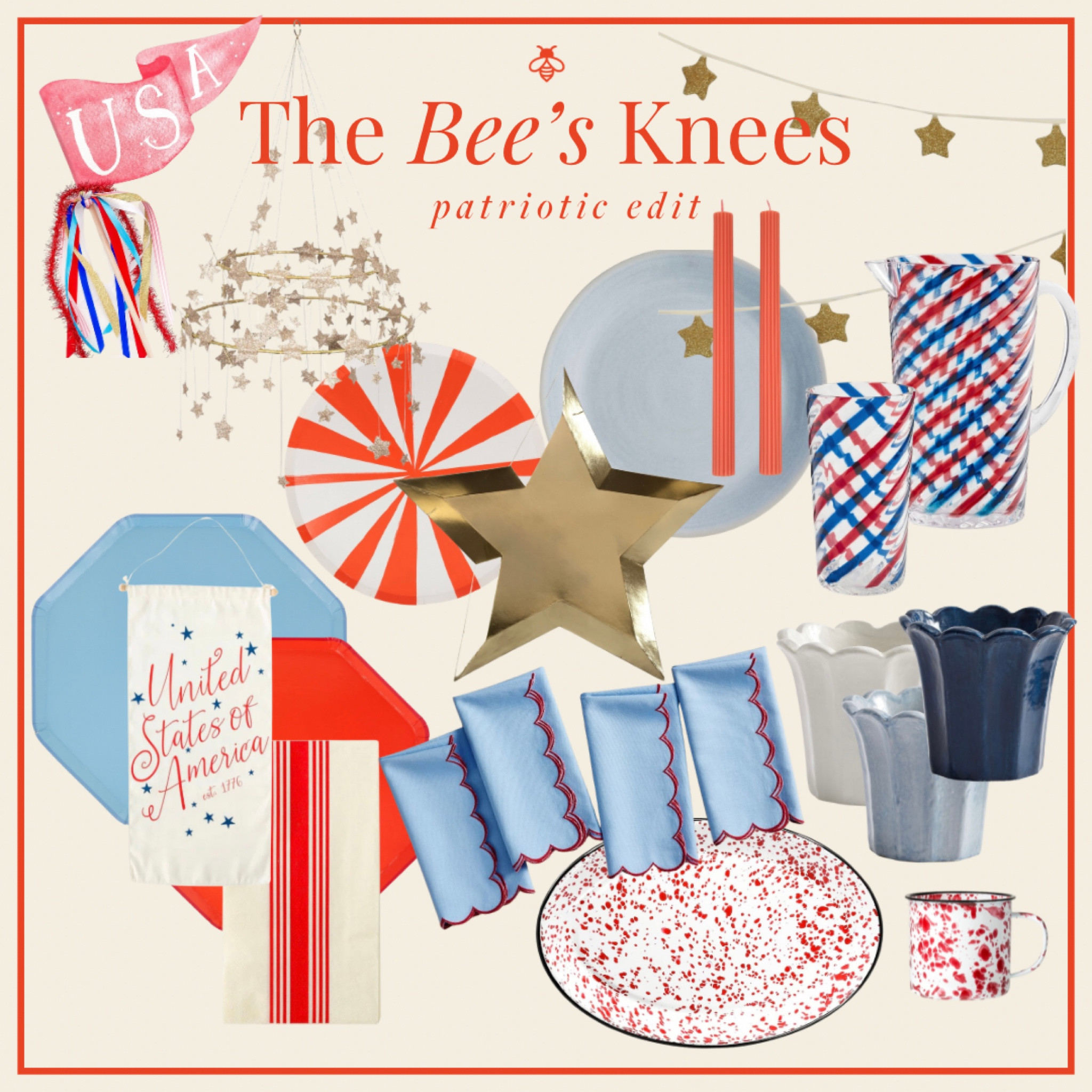 The Bee’s Knees Patriotic Edit 

#LTKParties #LTKHome