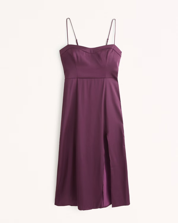 The A&F Camille Midi Dress | Abercrombie & Fitch (US)