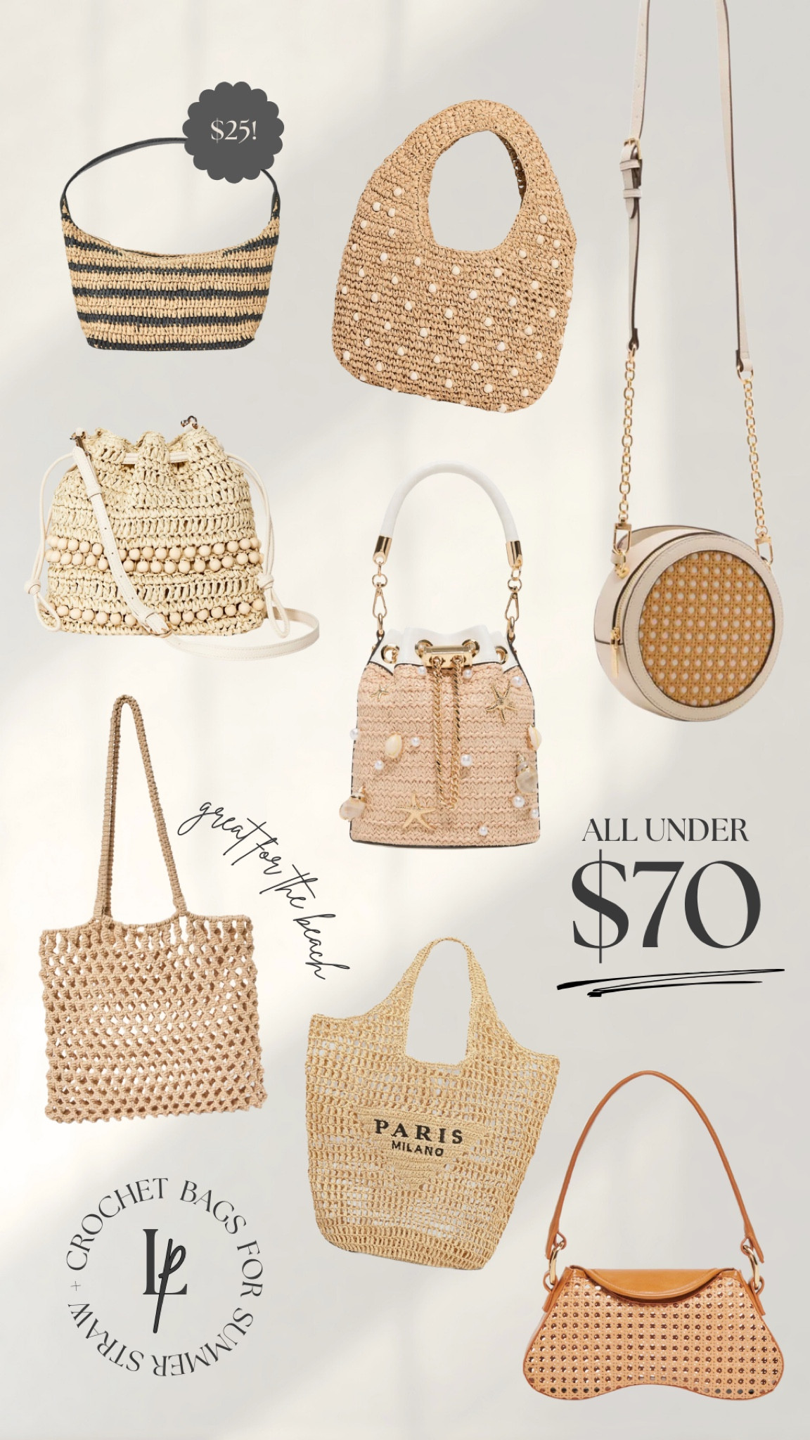 Straw and crochet bags under $70 

#LTKFindsUnder100 #LTKItBag