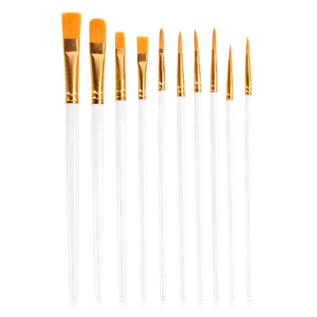 ELENXS 10 PCS Paint Brushes Watercolor Brush Set Art Glass Paintbrushes Beginners Accessories Pro... | Walmart (US)